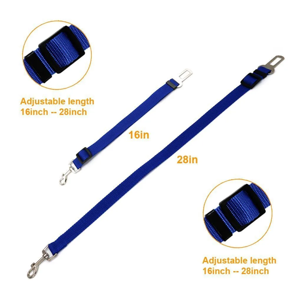 3 PCS Adjustable Pet Dog Cat Car Seat Belt Safety Leads Vehicle Seatbelt Harness