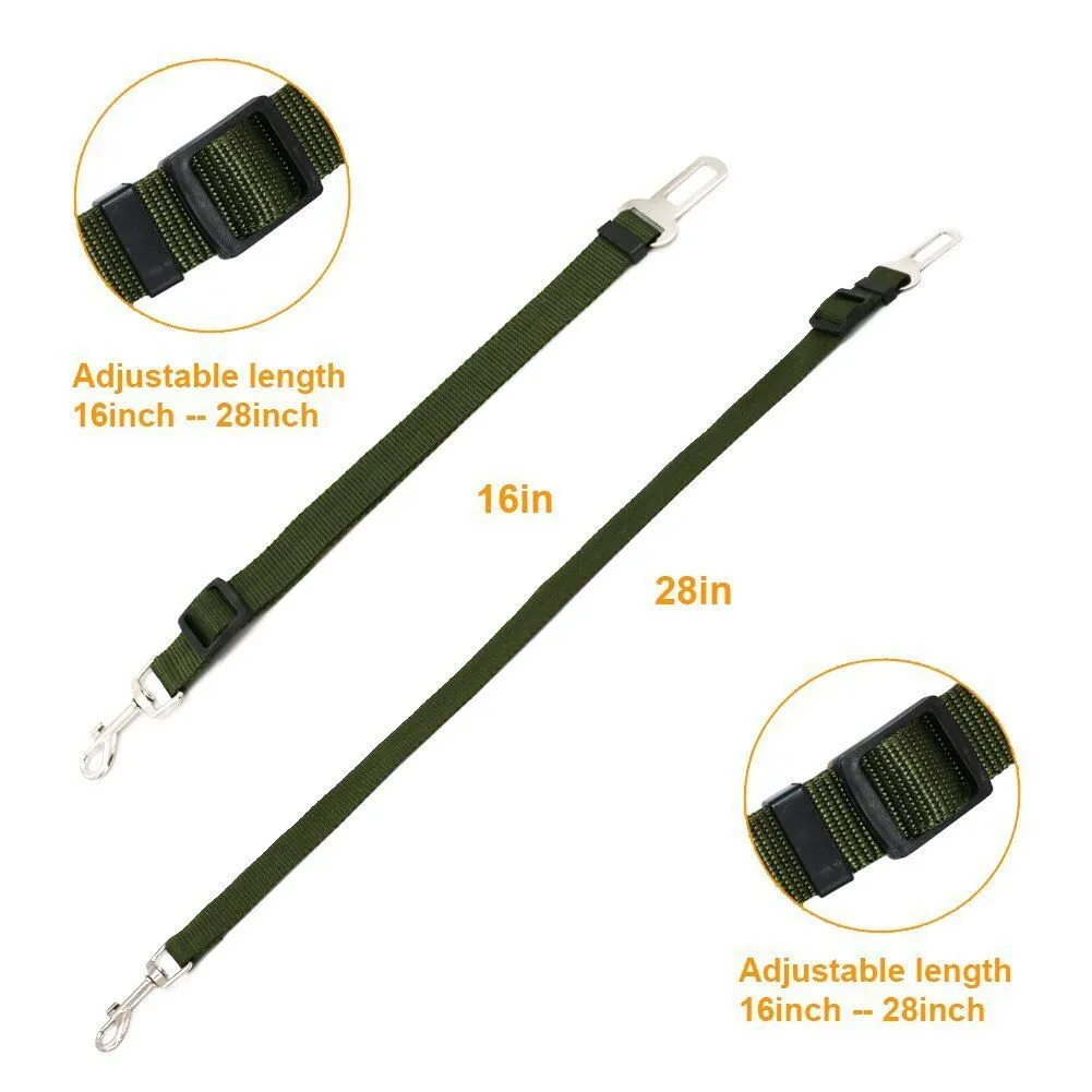 3 PCS Adjustable Pet Dog Cat Car Seat Belt Safety Leads Vehicle Seatbelt Harness