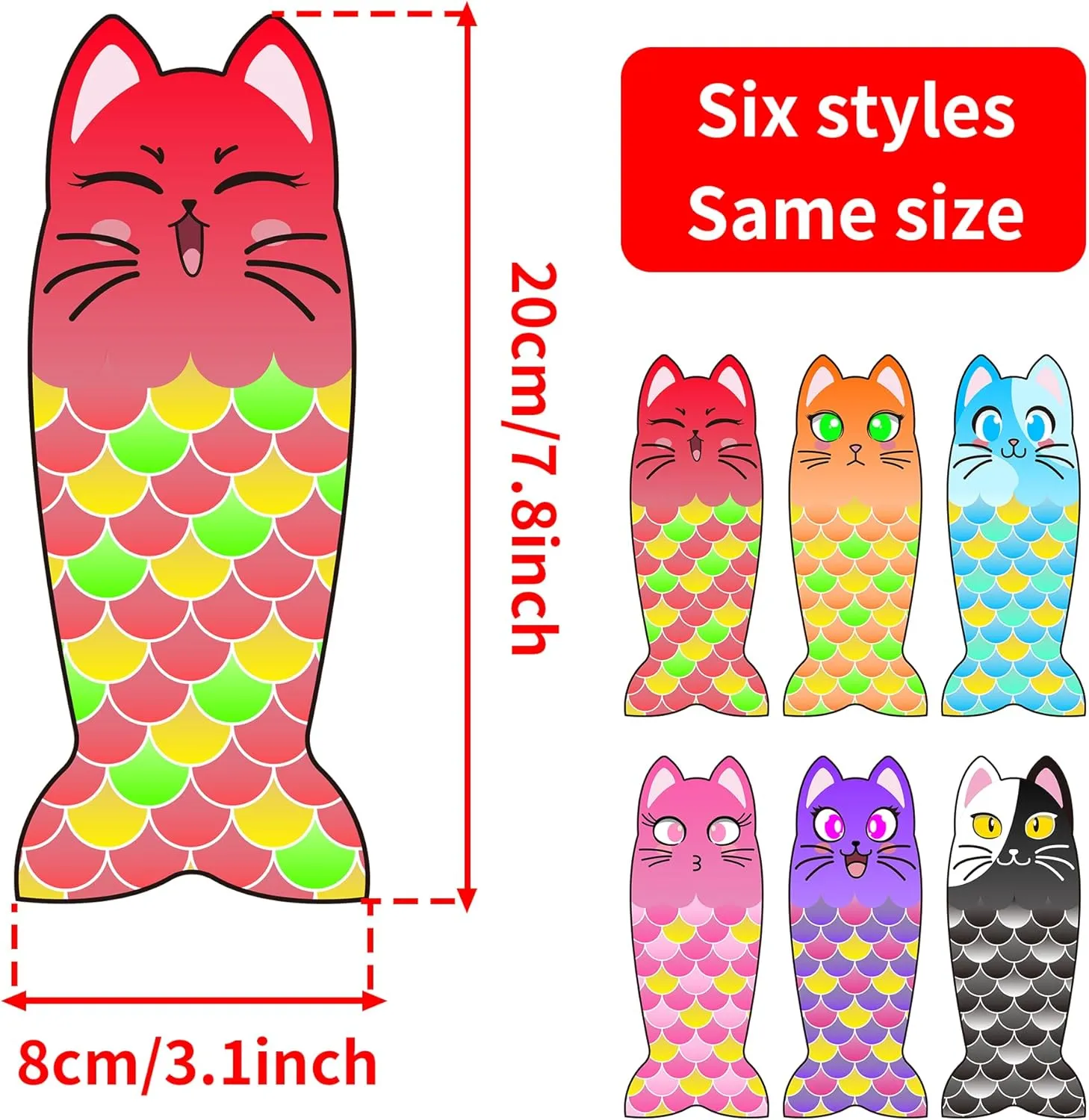 6 PCS Catnip Toys for Indoor Cats Crinkle Sound Plush Toys Large Kitten Cat Chewing Kicker Toy