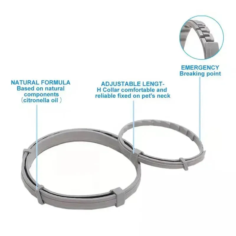 Adjustable Anti-Flea & Tick Collar for Dogs & Cats - 8 Month Protection