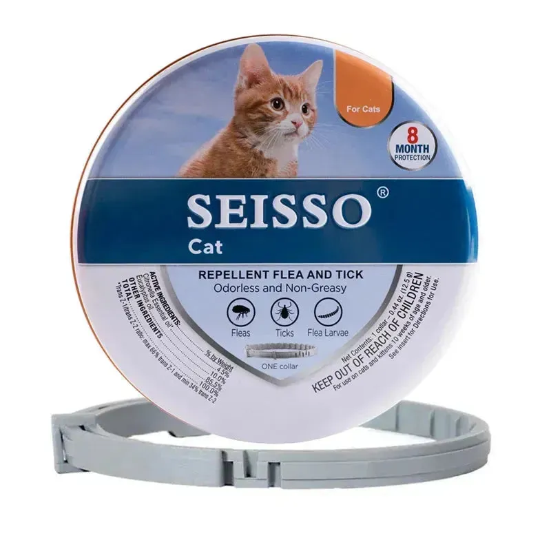 Adjustable Anti-Flea & Tick Collar for Dogs & Cats - 8 Month Protection
