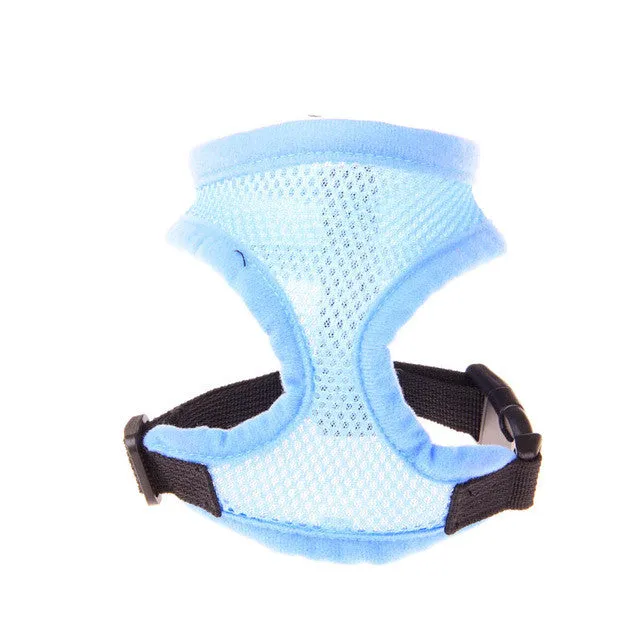 Adjustable Soft Breathable Dog Harness Nylon Mesh Vest Harness for Dog Puppy Collar Cat Pet Dogs Chest Strap Leash