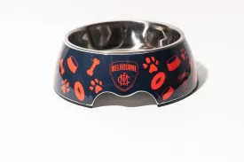 AFL Pet Bowl - Melbourne Demons - Food Water - Dog Cat