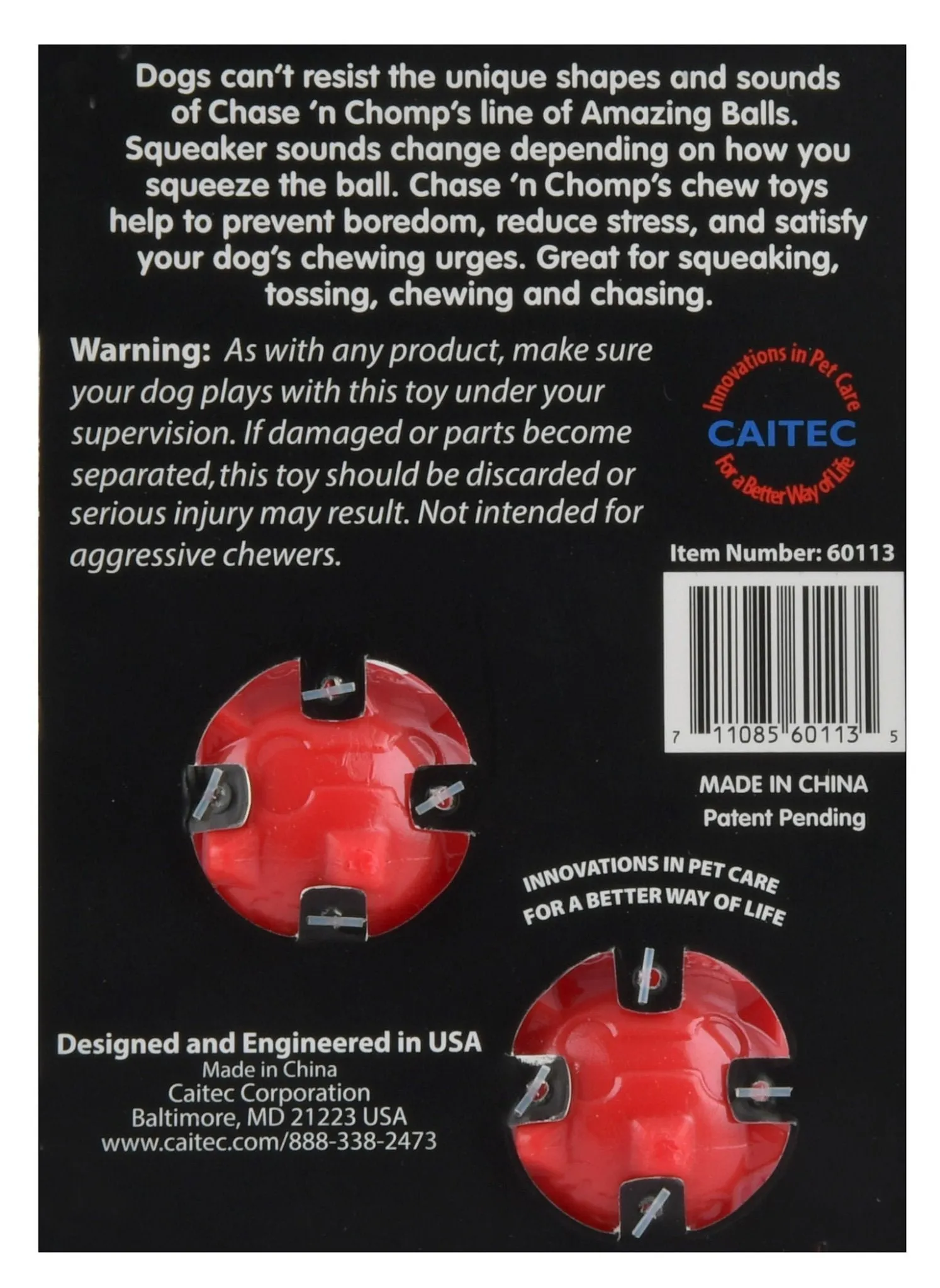 Amazing Knobble Ball Squeak & Float Dog Toy