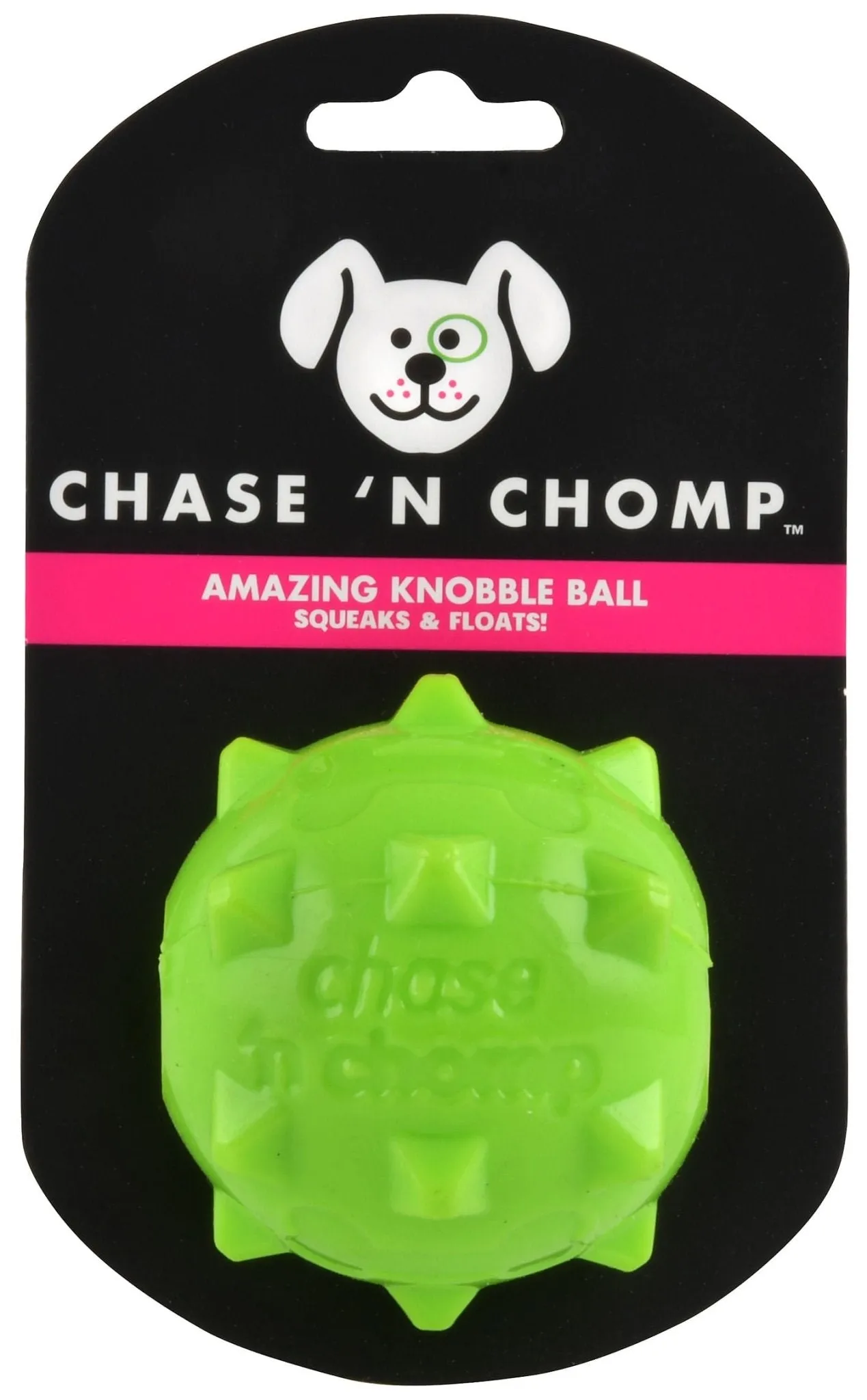 Amazing Knobble Ball Squeak & Float Dog Toy