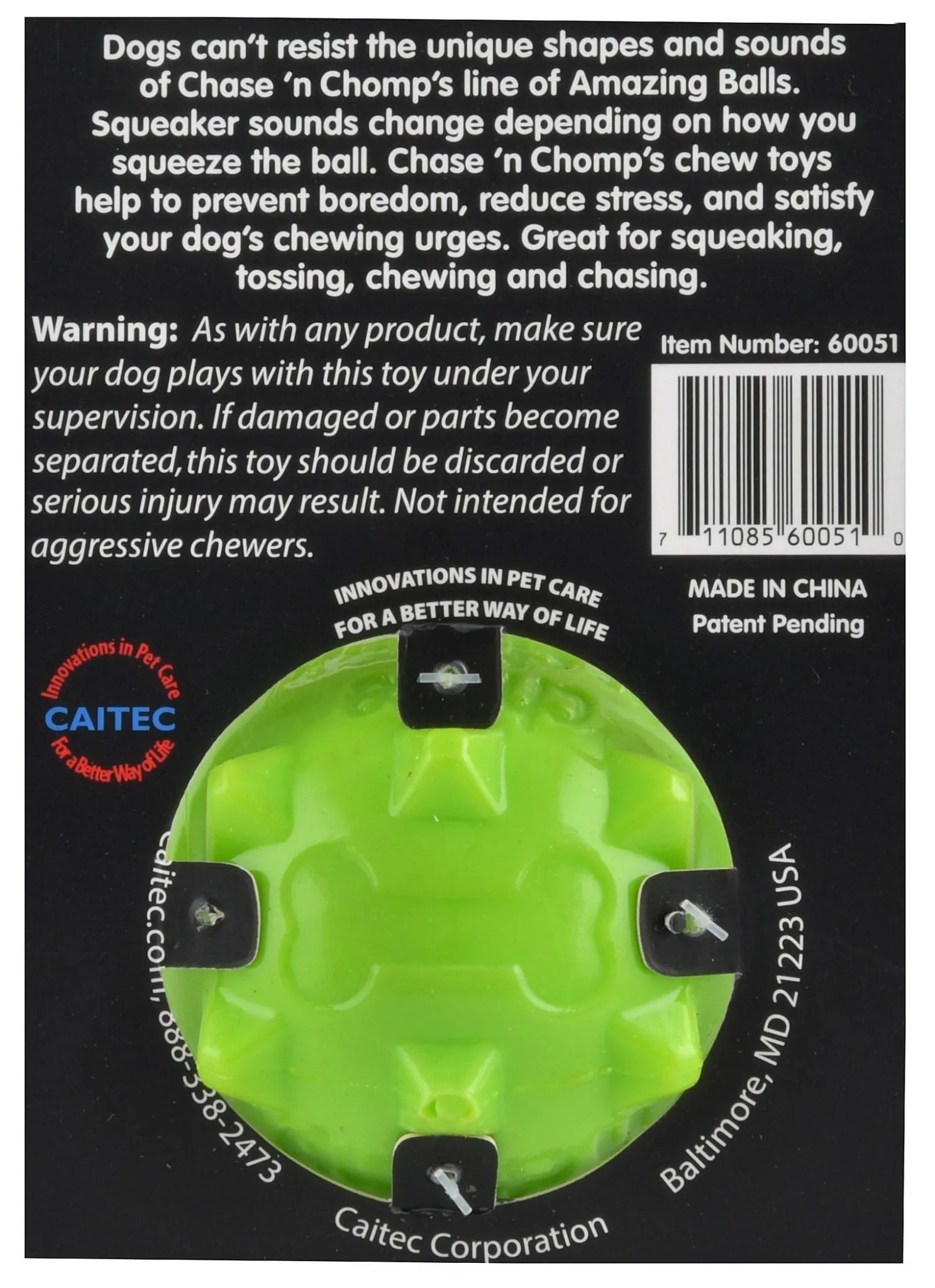 Amazing Knobble Ball Squeak & Float Dog Toy