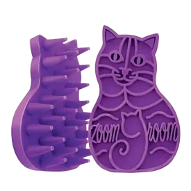 Bathing Brush for Cats Purple by ZoomGroom