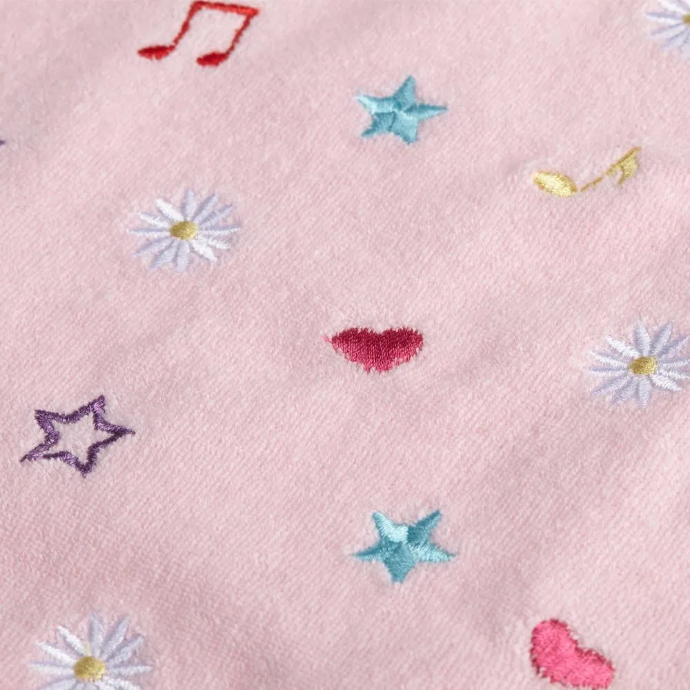 Blueberry Pet Pack of 2 Soft & Comfy Terry Cotton Pink Wonderland Sleep & Play Dog Pajamas & Tank Top T Shirt, Back Length 12", Clothes for Girl Dogs