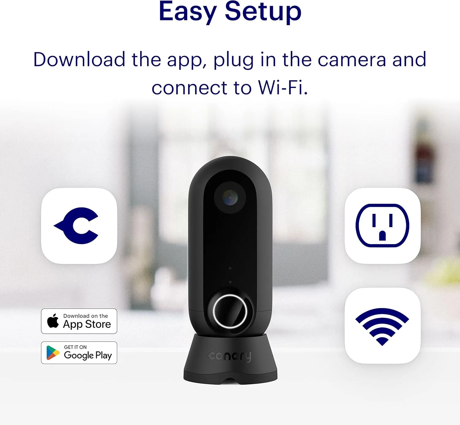 Canary Flex Outdoor Indoor Home Security Camera | Weatherproof, Wire-Free or Plugged in, 2-Way Talk, Person Detection, Motion Alert, Compatible with Alexa, Google Assistant, Baby Monitor, WiFi IP