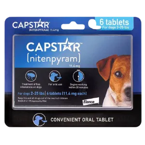Capstar Flea Tablets For Dogs 2-25 lbs 6ct