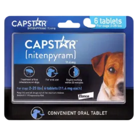 Capstar Flea Tablets For Dogs 2-25 lbs 6ct