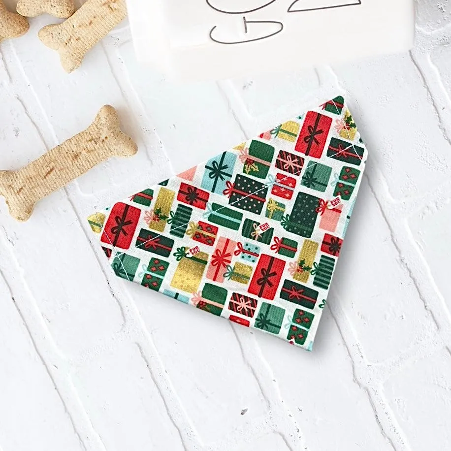 Christmas Dog Bandana or Cat Bandana- Red & Green Christmas Gifts