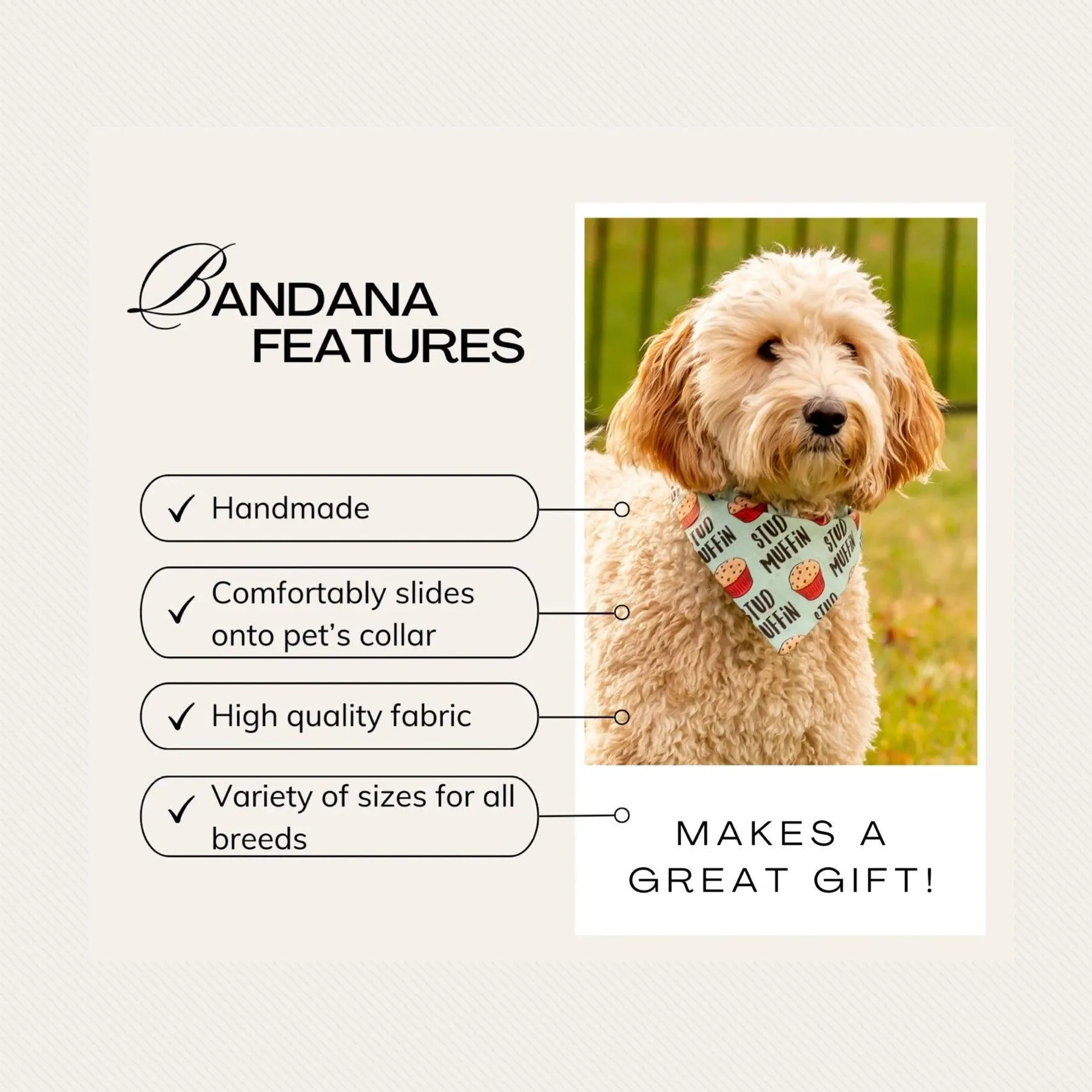 Christmas Dog Bandana or Cat Bandana- Red & Green Christmas Gifts