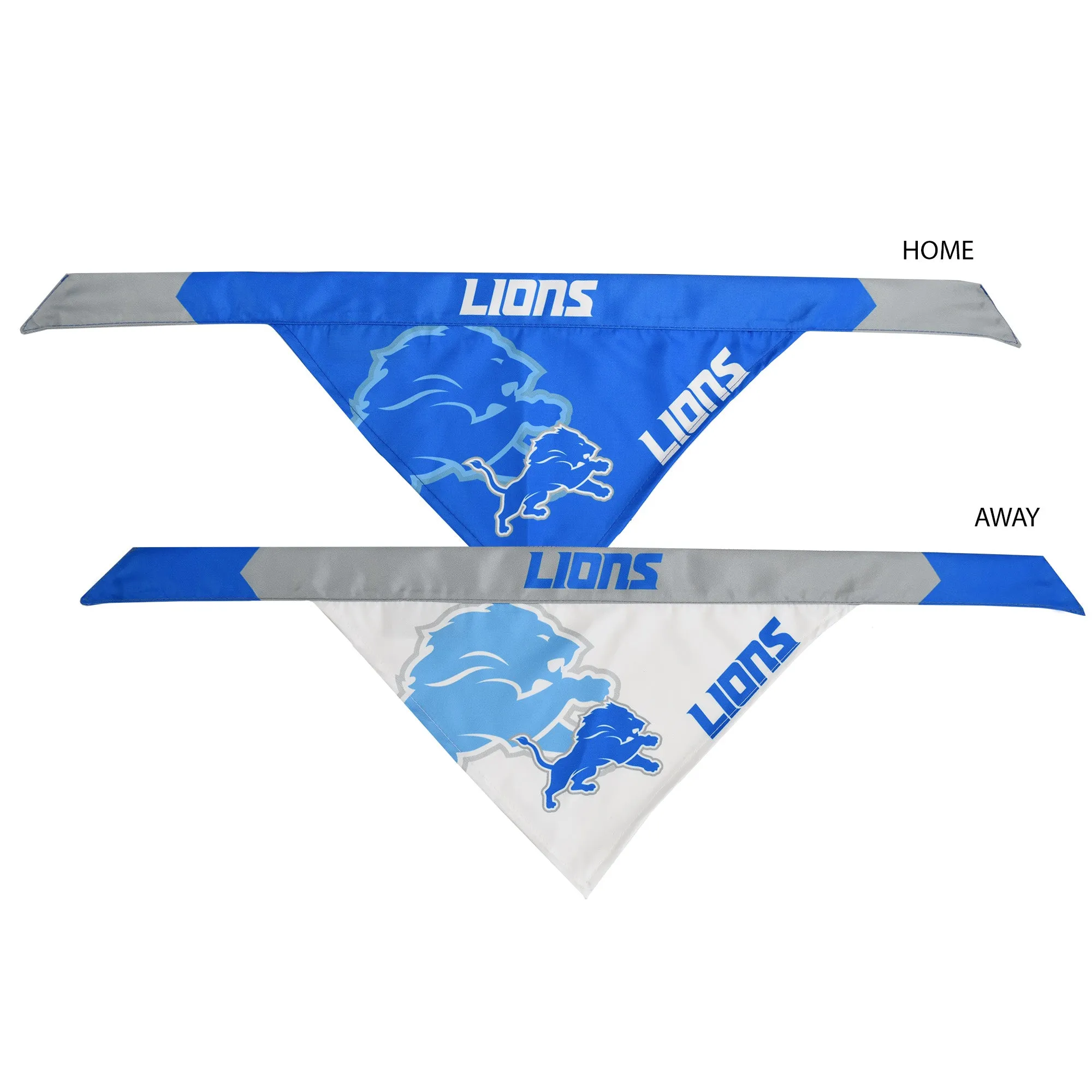 Detroit Lions Home and Away Pet Bandana Set