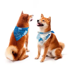Detroit Lions Home and Away Pet Bandana Set