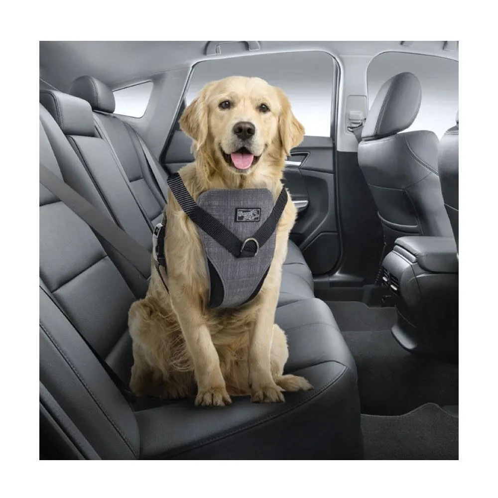Dog Harness 2 in 1 Combo - Car Travel Rides   Walks - No Pull Leash Seat Belt