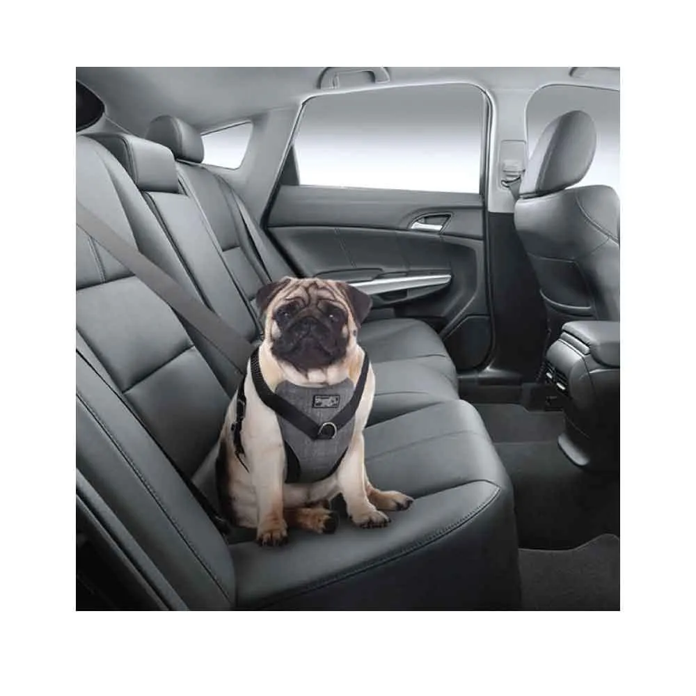 Dog Harness 2 in 1 Combo - Car Travel Rides   Walks - No Pull Leash Seat Belt