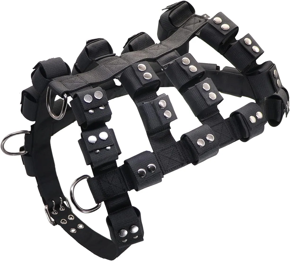 Dog Harness for Small Medium Large Dogs No Pull, Dog Weighted Vest, Tactical Dog Harness for Pit Bulls with Pockets (Adjustable Weight) - Weight Loss, Exercise, Walking, Muscle