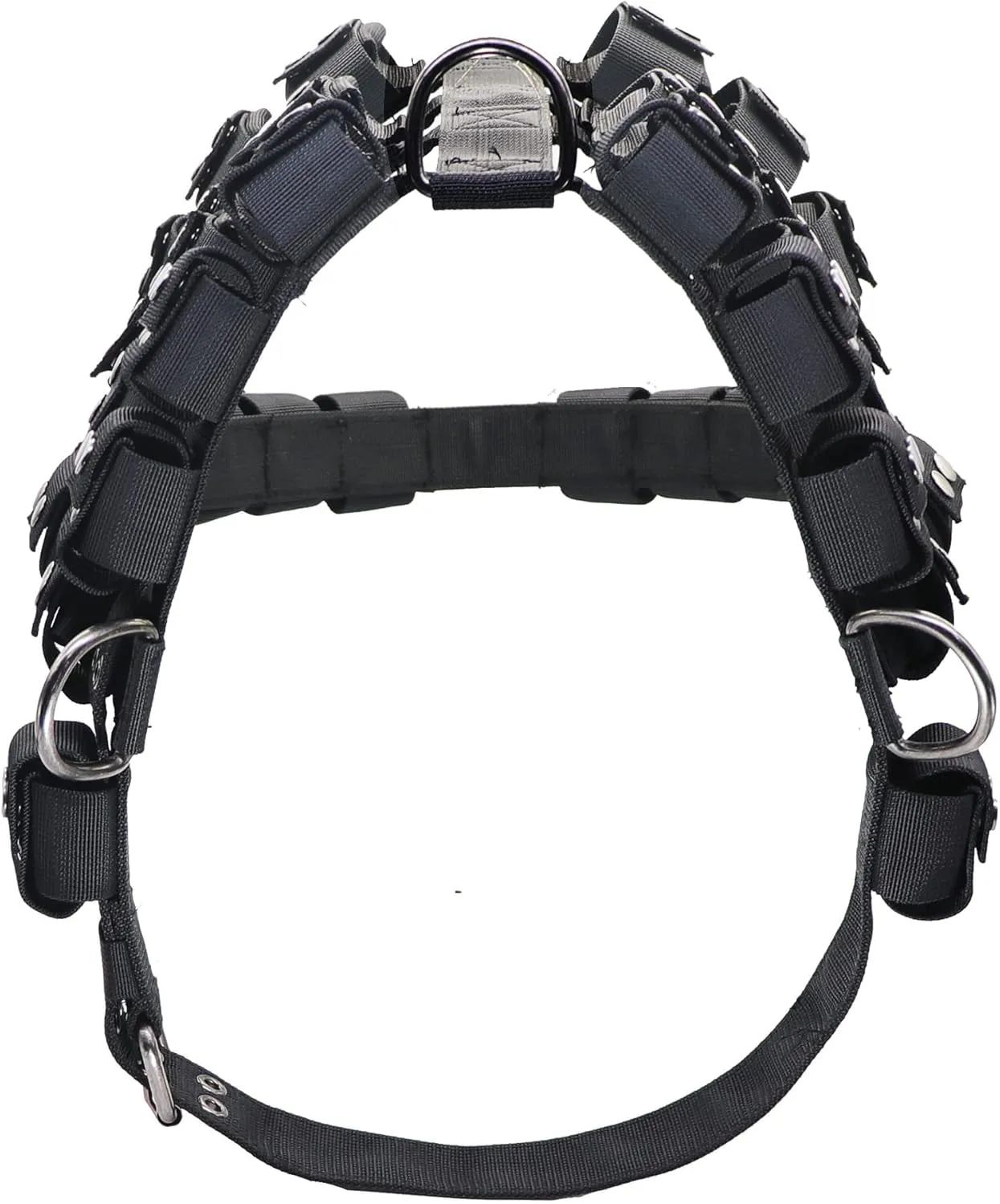 Dog Harness for Small Medium Large Dogs No Pull, Dog Weighted Vest, Tactical Dog Harness for Pit Bulls with Pockets (Adjustable Weight) - Weight Loss, Exercise, Walking, Muscle