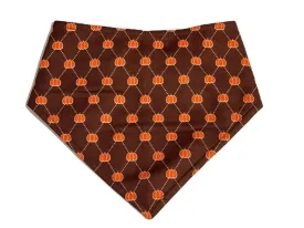 Harvest Pumpkin - Eco-Friendly Snap On Bandana - Made in the USA