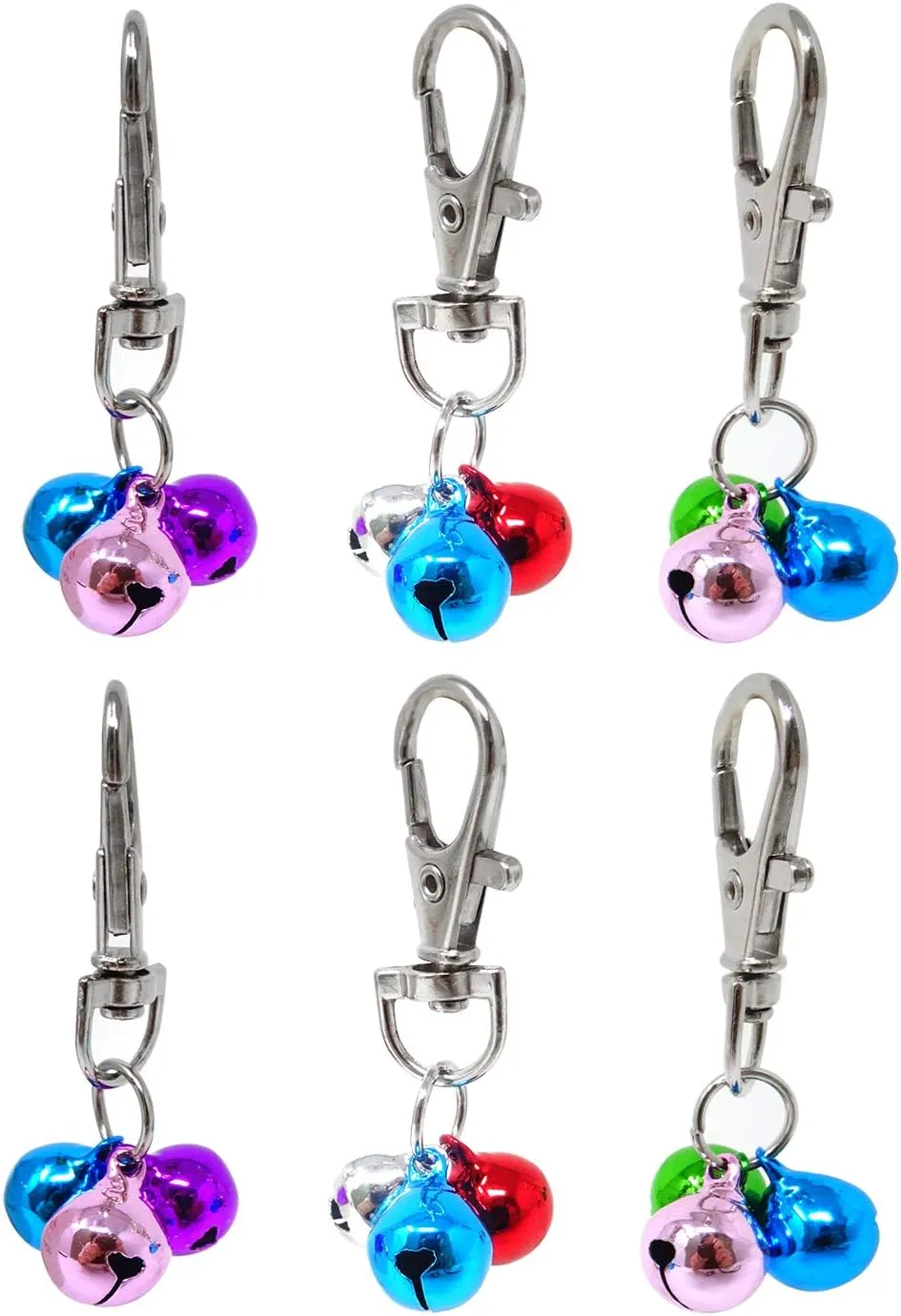 Honbay 6PCS Dog Bell Training Charm Pendants for Pet Necklace Collar