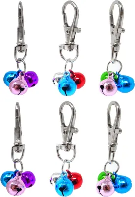 Honbay 6PCS Dog Bell Training Charm Pendants for Pet Necklace Collar
