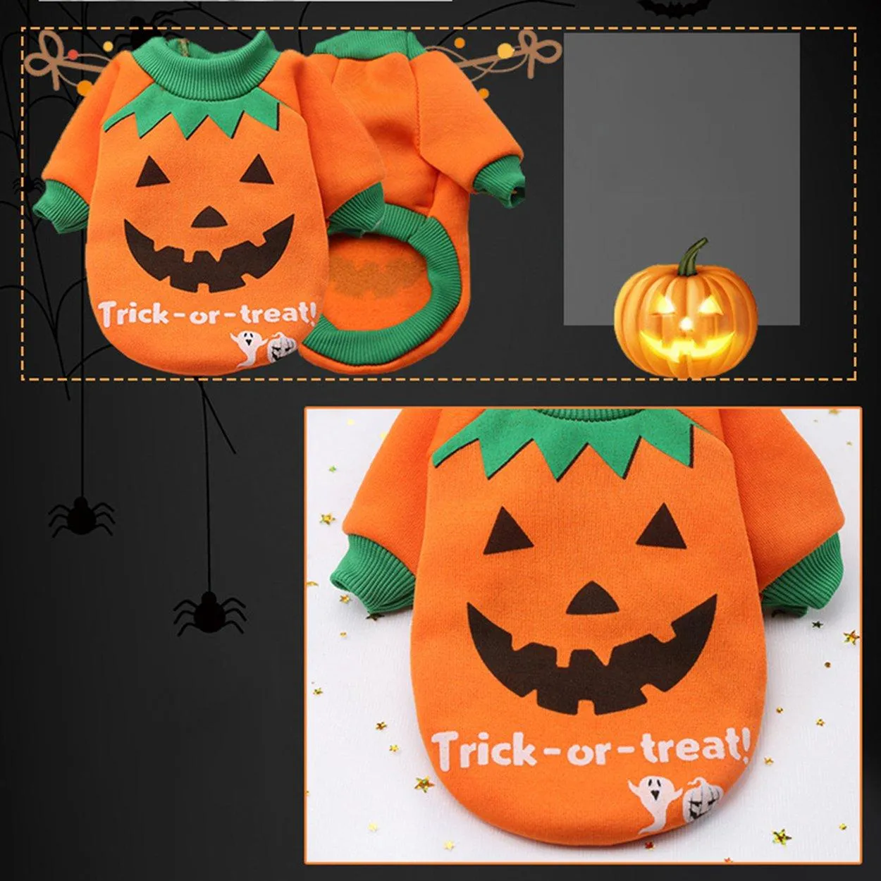 ICOCO Pet Halloween Christmas Chest Back Creative Pet Funny Costume