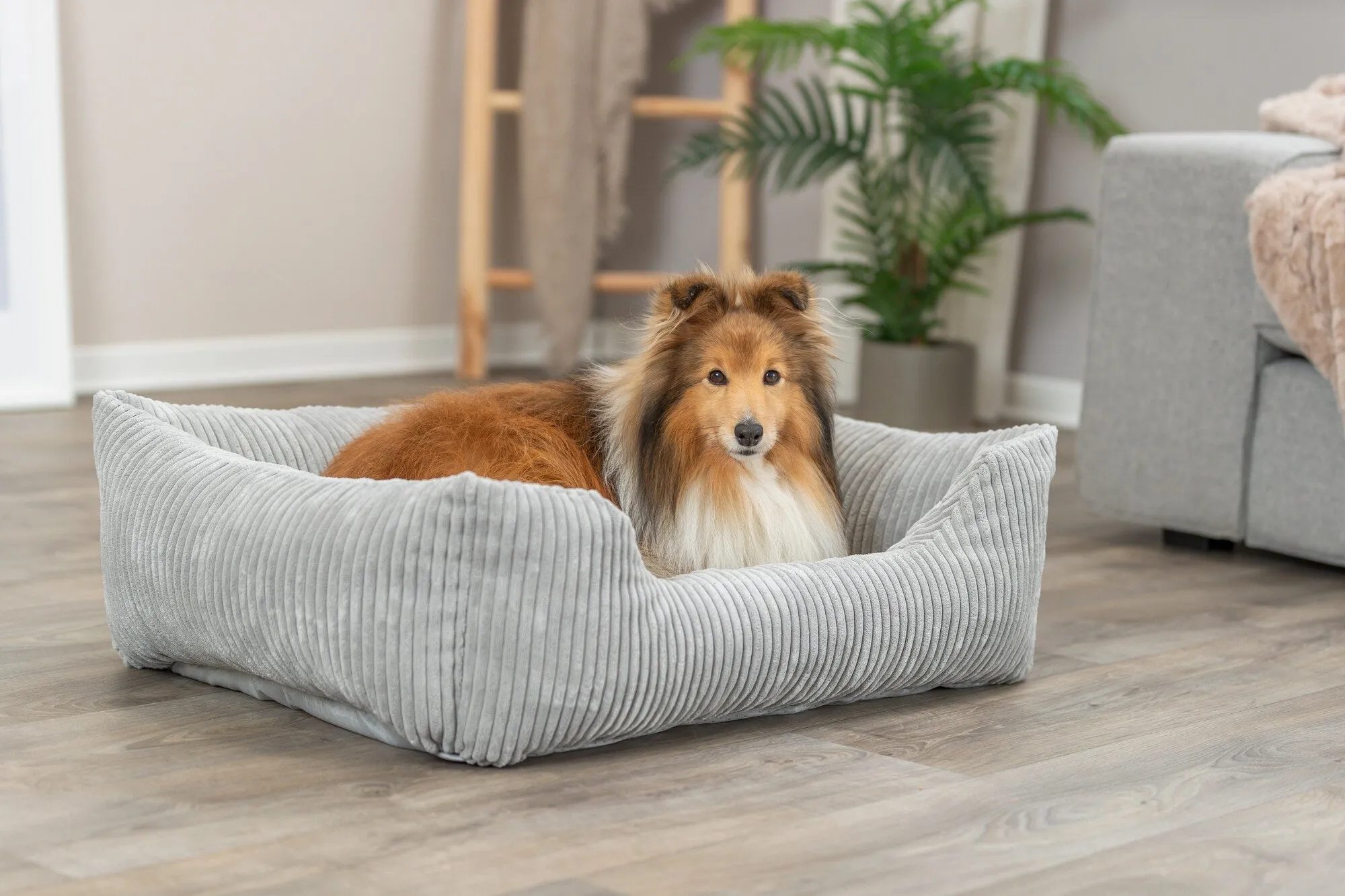 Jonna Vital Bed - Corduroy Plush - Grey