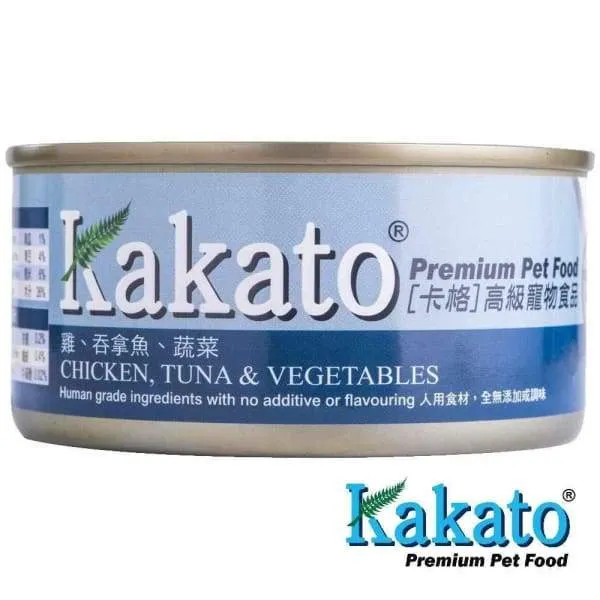 Kakato Chicken Tuna & Vegetables Canned Dog & Cat Food 170g