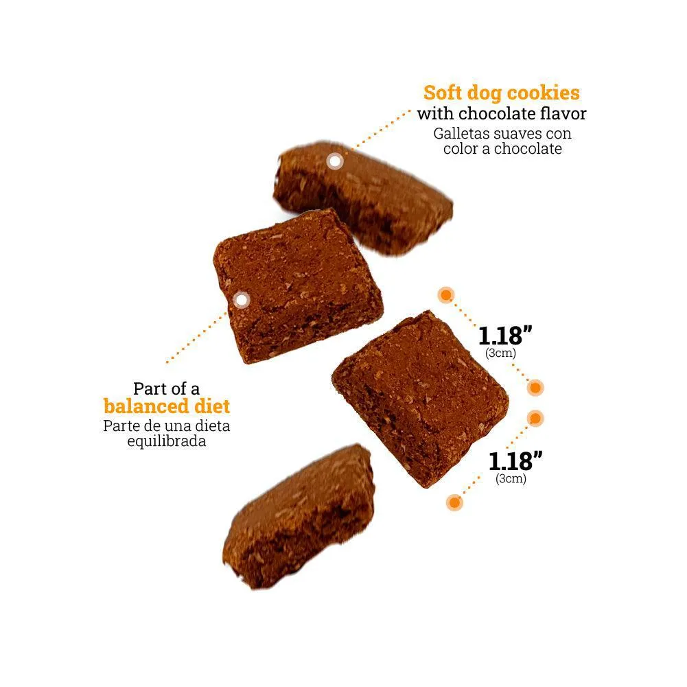 Kanu Pet Soft & Chewy Brownie Dog Treats, No Chocolate, With Omega 3 & 6, Probiotics, Prebiotics