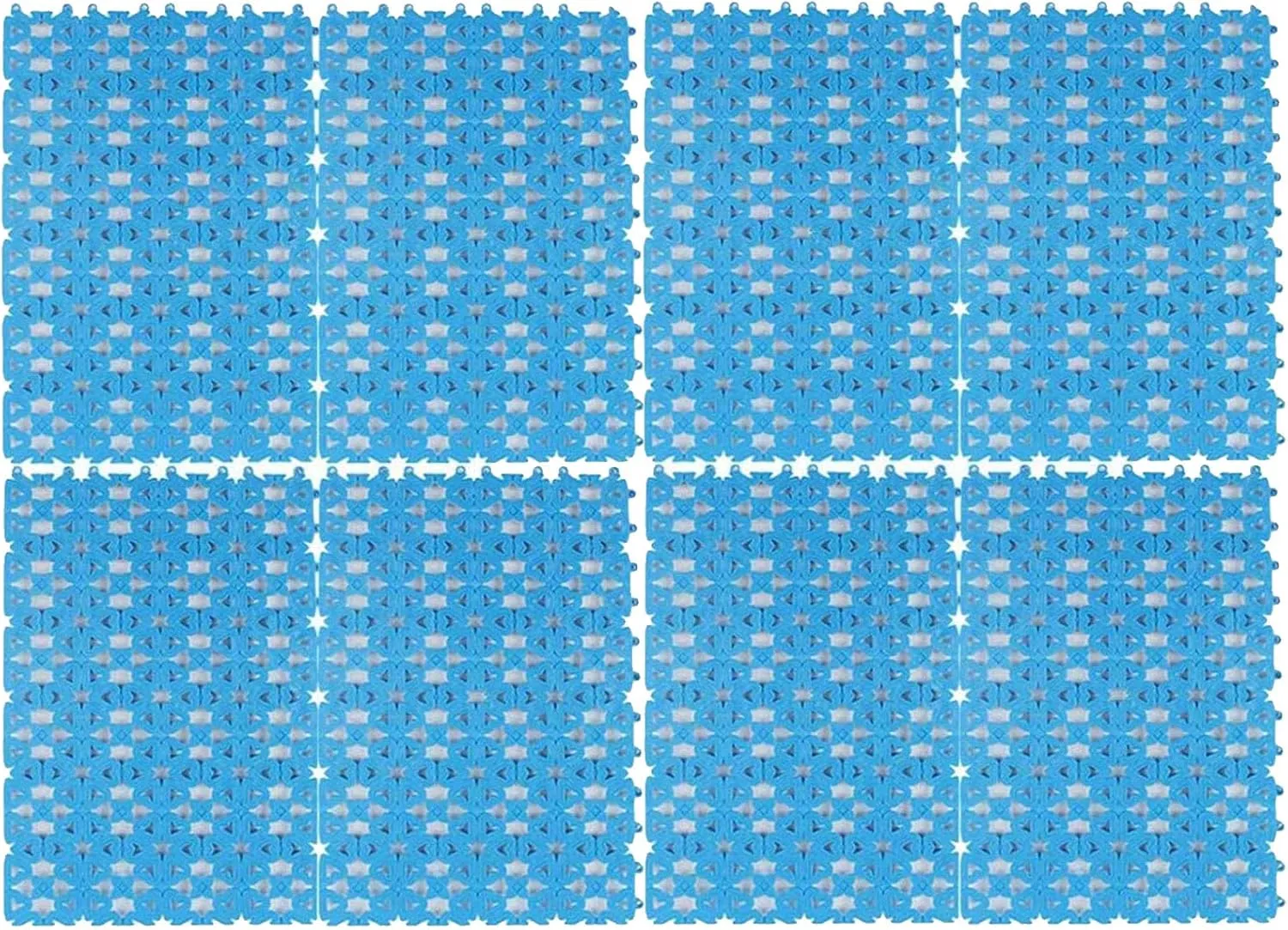 kathson Rabbit Cage Mat Floor Plastic Mats Feet Pads for Pet Cats Dogs Bunny Hamster Rat Chinchilla Guinea Pig (8 Pack)