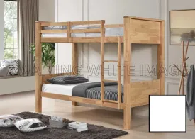 Langham Bunk Bed (White) with Mattresses Bundle
