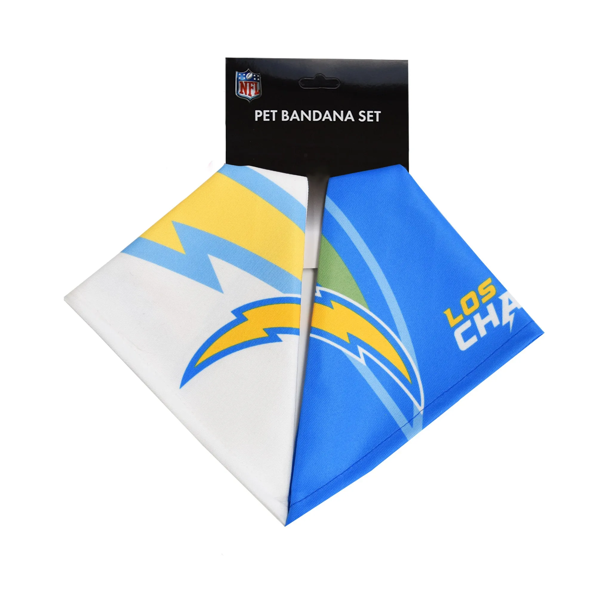 Los Angeles Chargers Home and Away Pet Bandana Set