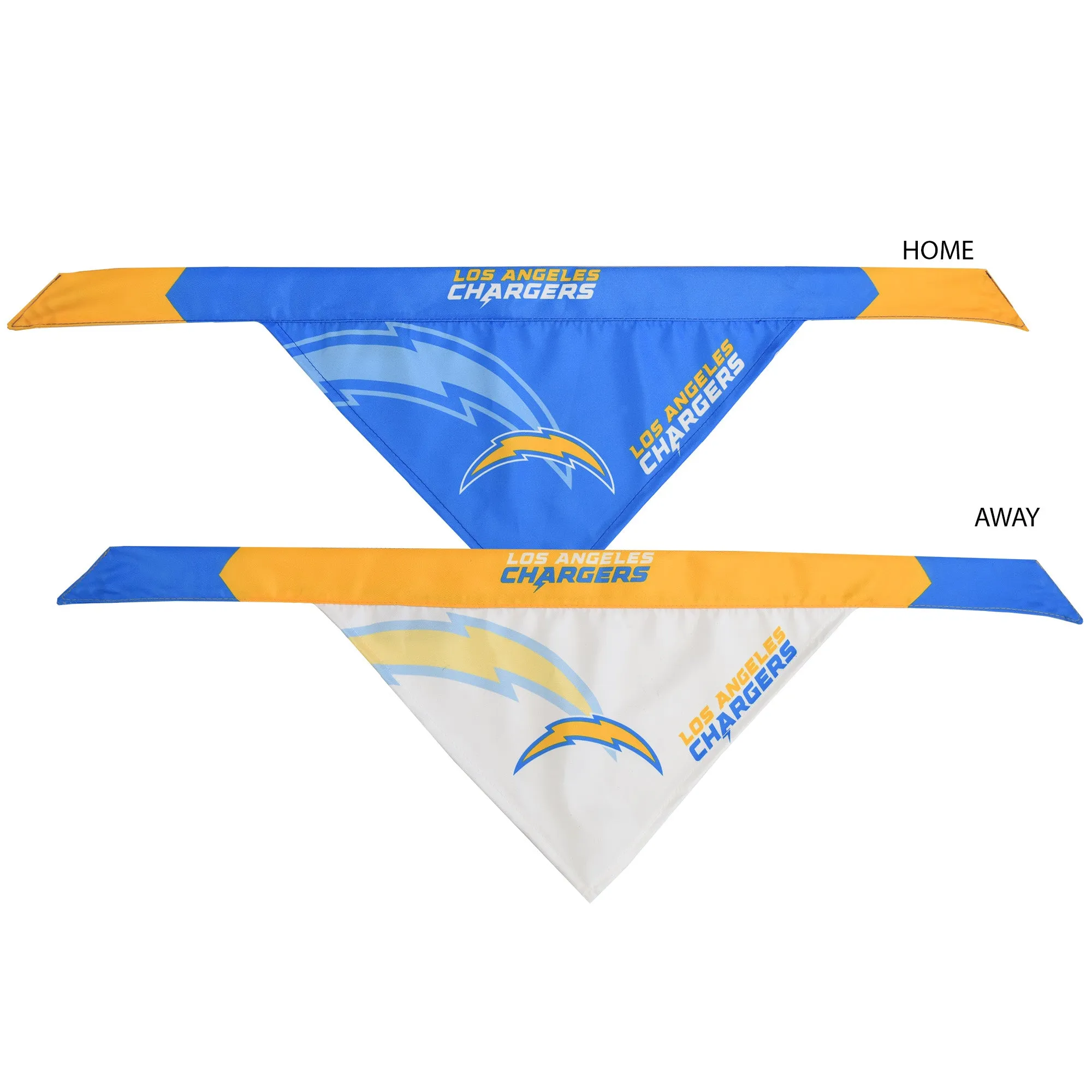 Los Angeles Chargers Home and Away Pet Bandana Set