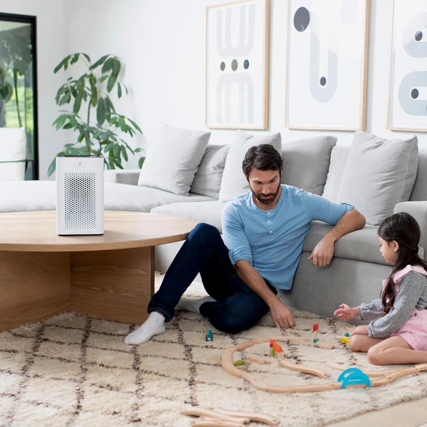 Medify MA-25 Air Purifier with True HEPA H13 Filter | 825 ft Coverage in 1hr for Allergens, Smoke, Wildfires, Odors, Pollen, Pet Dander | Removal to 0.1 Microns | White, 1-Pack
