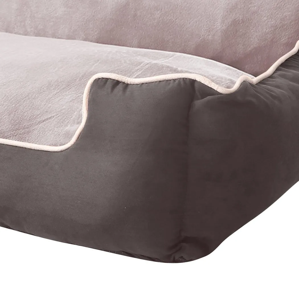 Pet Bed Dog Puppy Beds Cushion Pad Pads Soft Plush Cat Pillow Mat Grey L