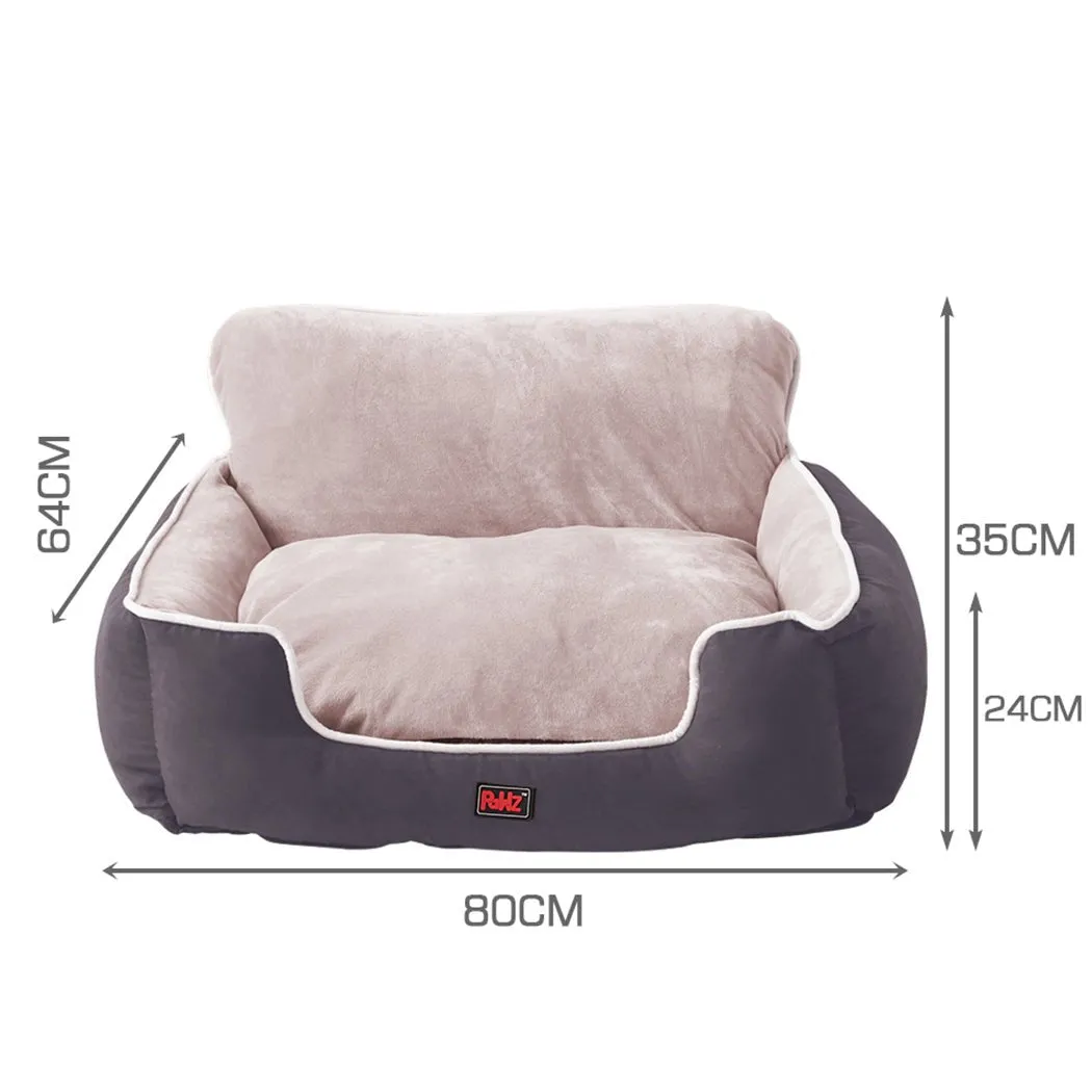 Pet Bed Dog Puppy Beds Cushion Pad Pads Soft Plush Cat Pillow Mat Grey L