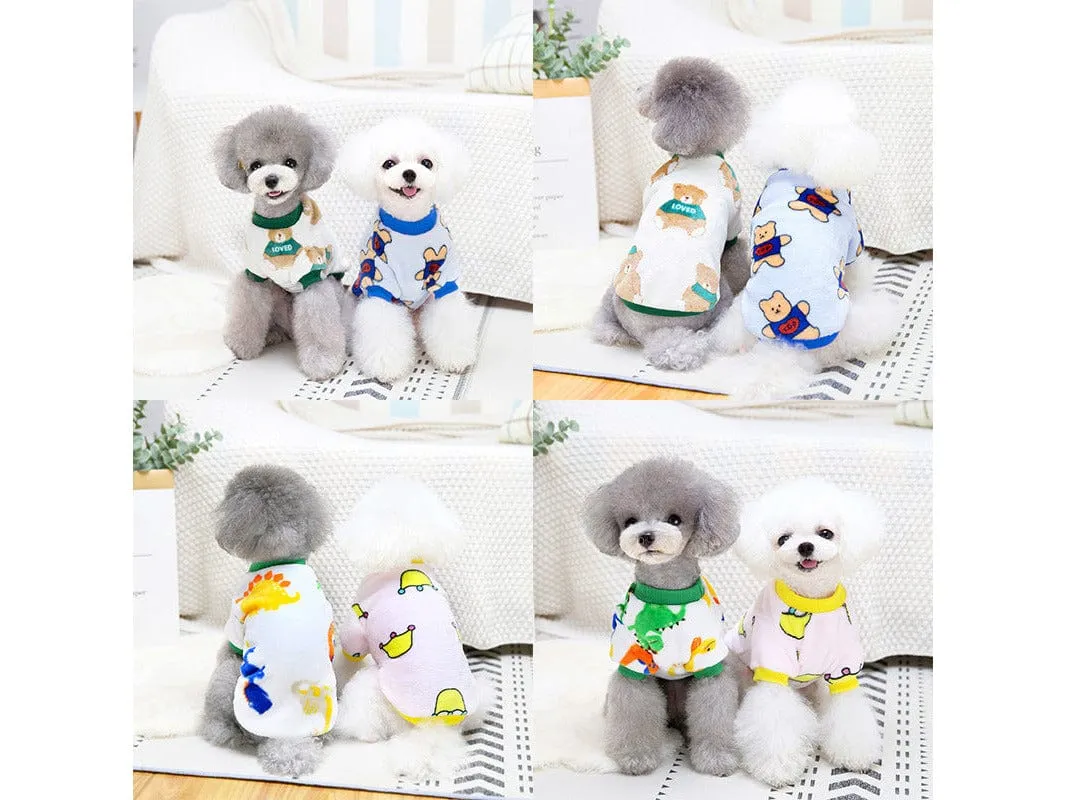 Pet Clothes Blue Bear