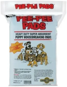 Pet Select 01604 Pee-pee Heavy Duty Super Absorbent Puppy Pads, 14-pack