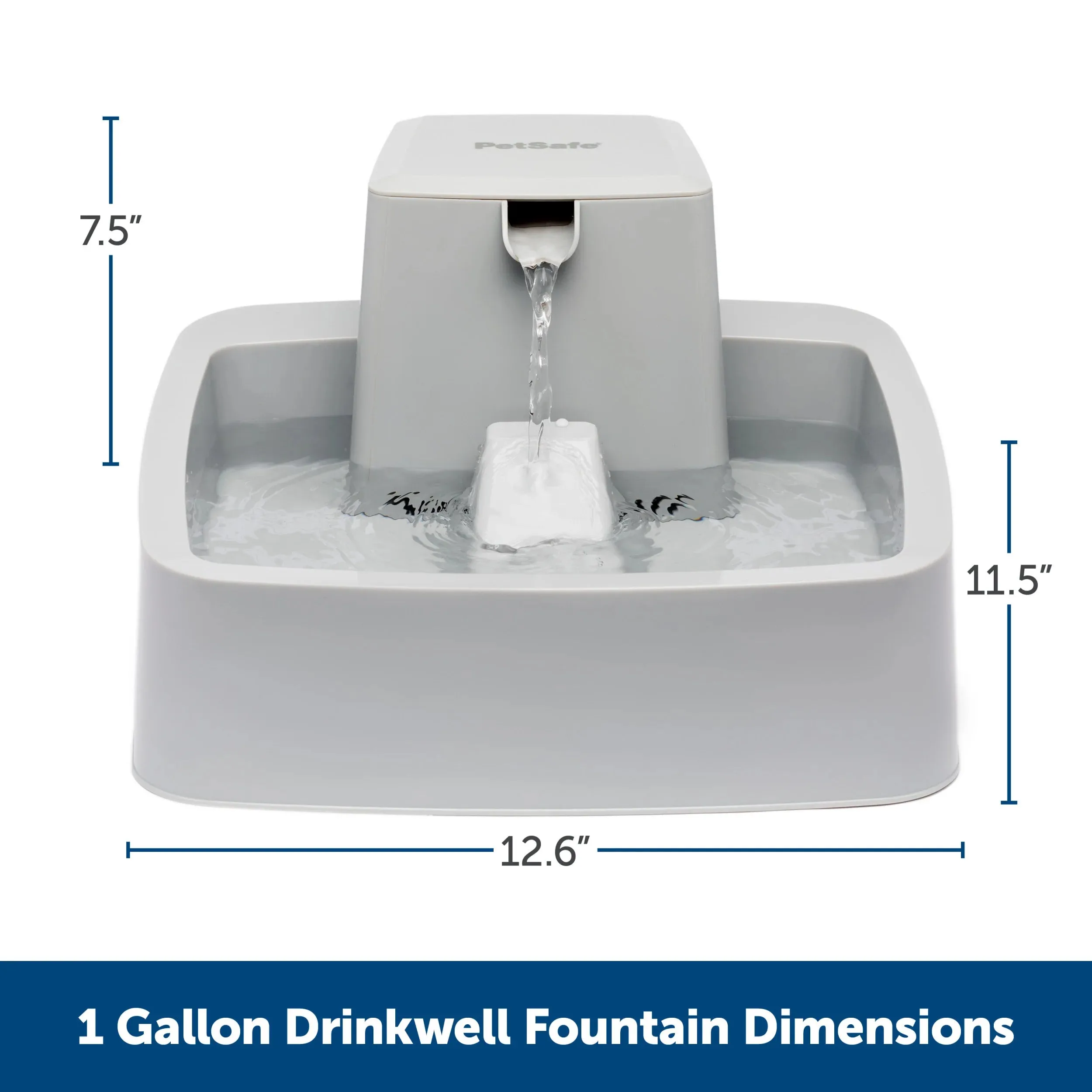 PetSafe Water Fountain Drinkwell 1/2 Gallon for Dogs & Cats
