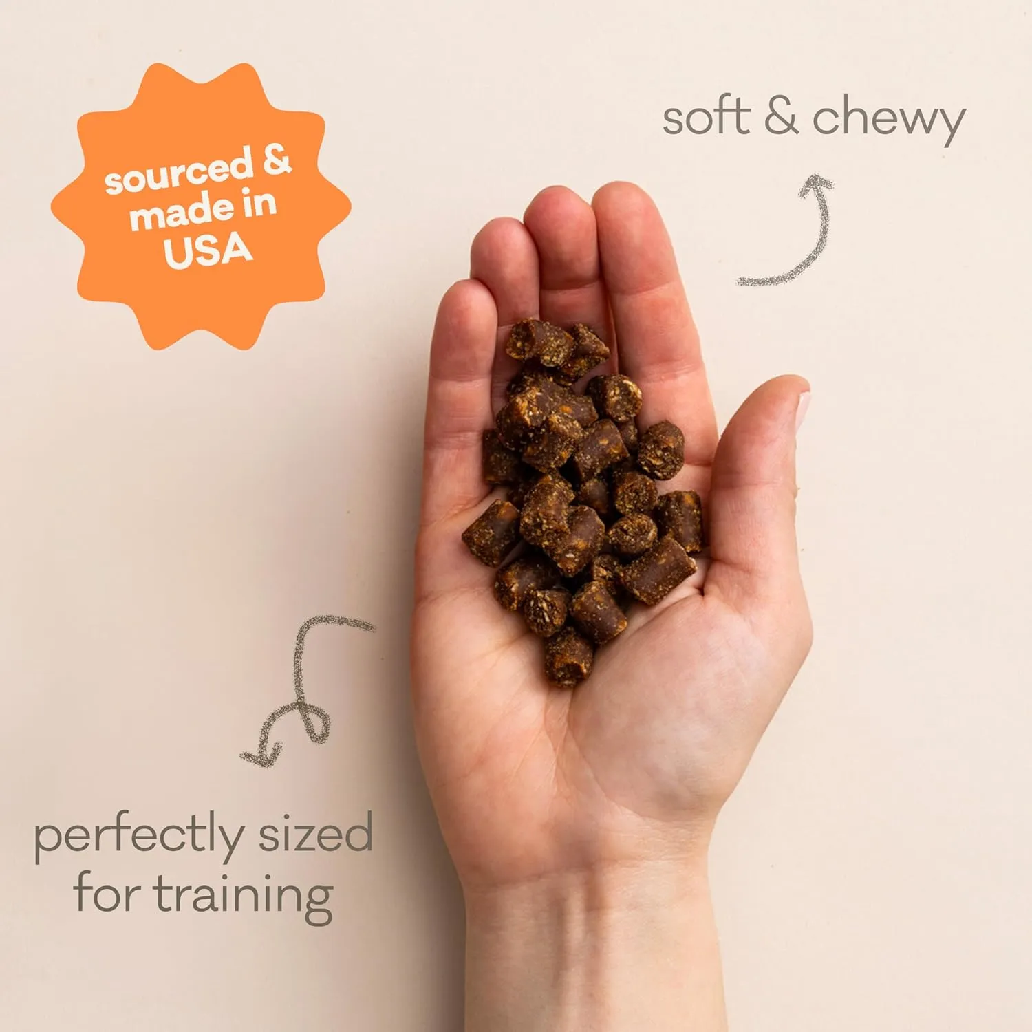 Polkadog Peanut Butter Wonder Nuggets Dog Treats  Vegan, All-Natural Pet Training Treat for Dogs  Healthy, Handmade Puppy Snacks  Bite-Sized, Soft, Chewy Treats for Pets  10 oz