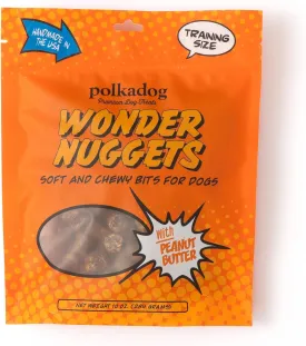 Polkadog Peanut Butter Wonder Nuggets Dog Treats  Vegan, All-Natural Pet Training Treat for Dogs  Healthy, Handmade Puppy Snacks  Bite-Sized, Soft, Chewy Treats for Pets  10 oz