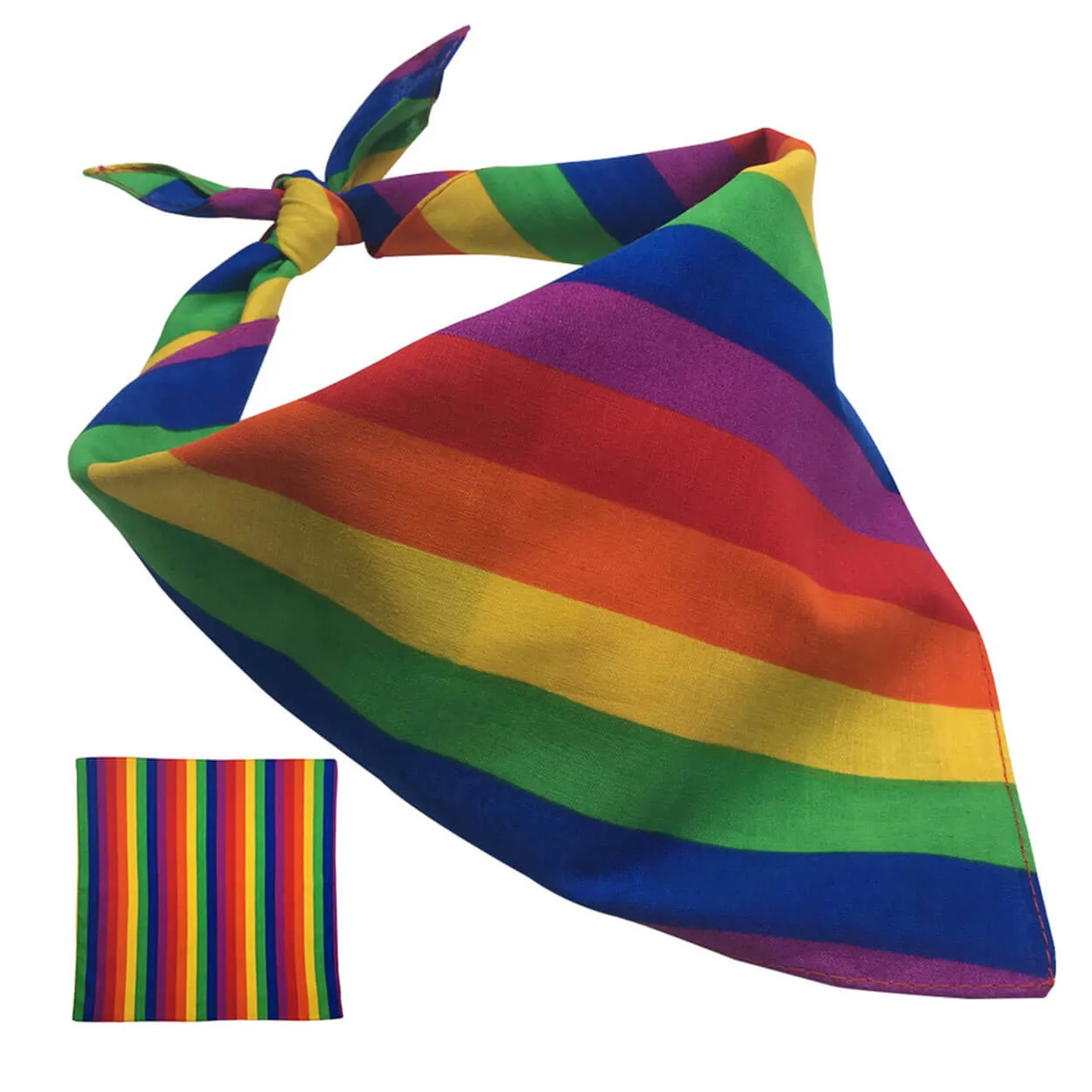 Rainbow Bandana Rainbow Stripe Bandana Headband Square Head Scarf for Party Holiday Daily Wearing Supplies