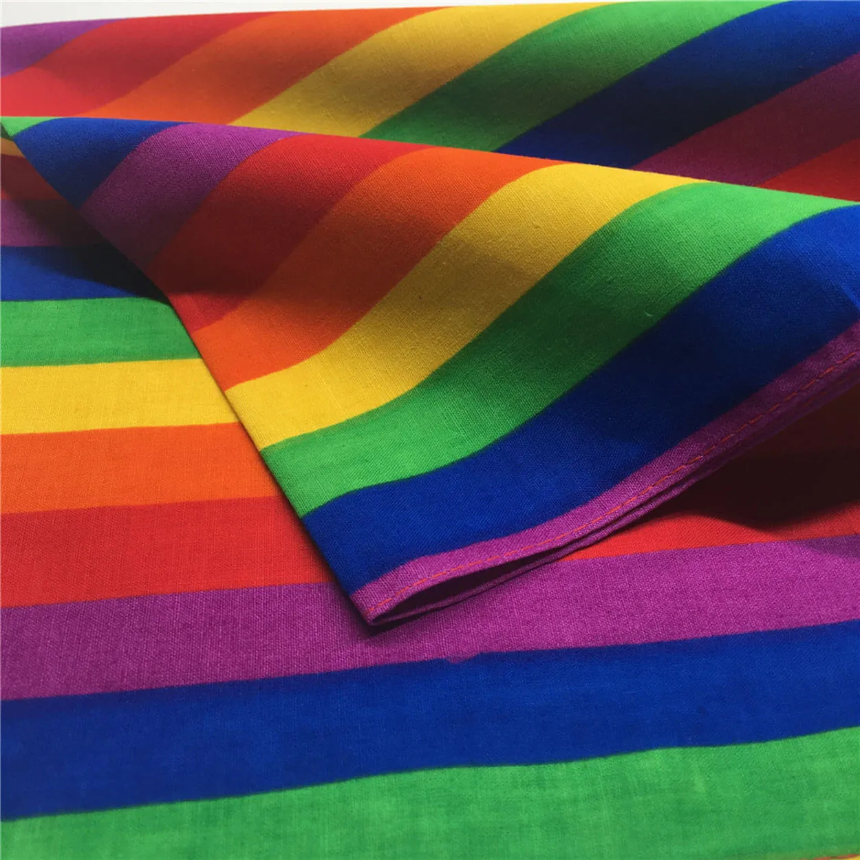 Rainbow Bandana Rainbow Stripe Bandana Headband Square Head Scarf for Party Holiday Daily Wearing Supplies
