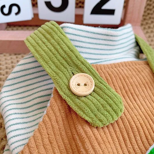 Rainbow Pet Jumpsuit and Stripes Sweatshirt