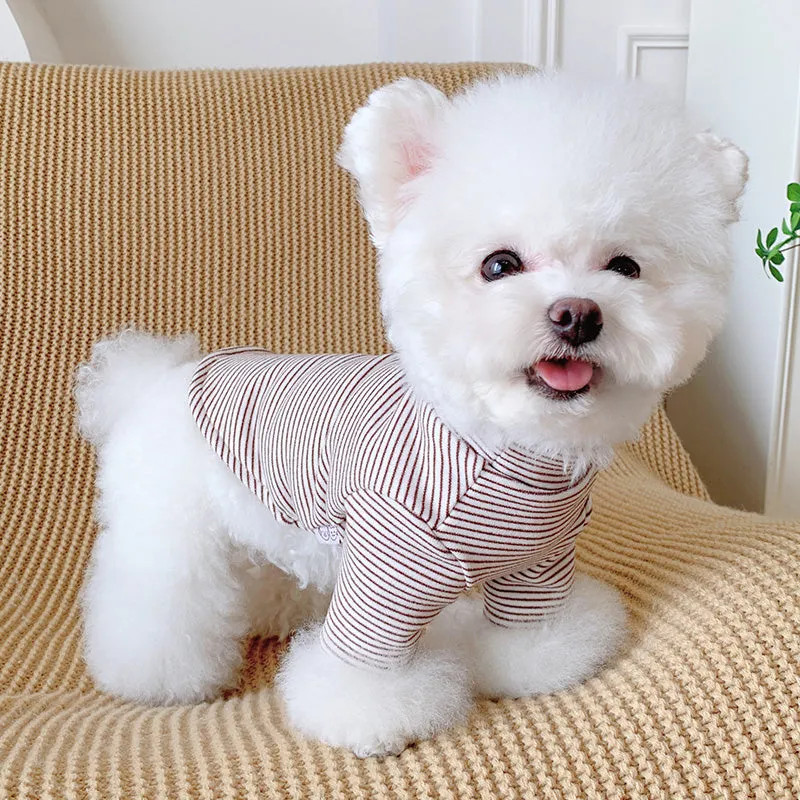 Rainbow Pet Jumpsuit and Stripes Sweatshirt
