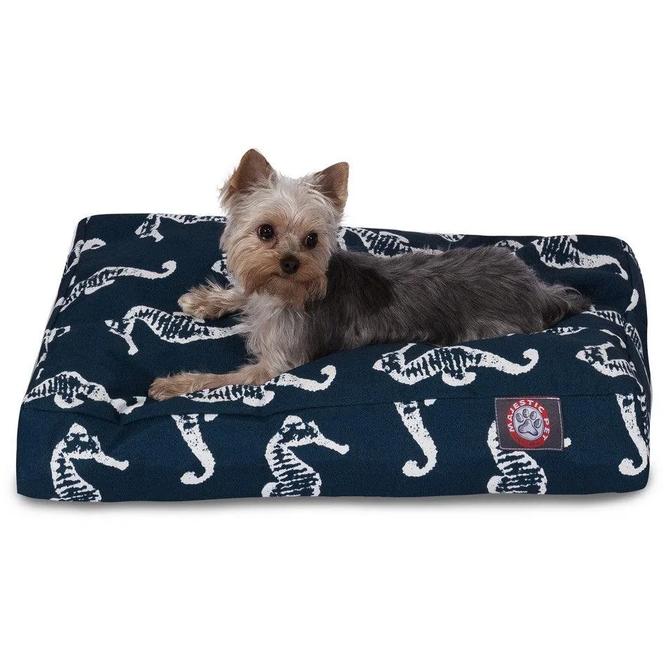 Sea Horse Memory Foam Dog Bed