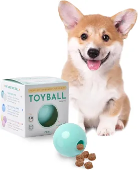 TREATOI Pet Toy Ball - High-Strength Plastics Treat Ball for Dogs and Cats - Interactive & Durable Treat Toys - Portable Dog & Cat Toy Compatible w/TREATOI Ball Dispenser Machine (1ea, Mint)