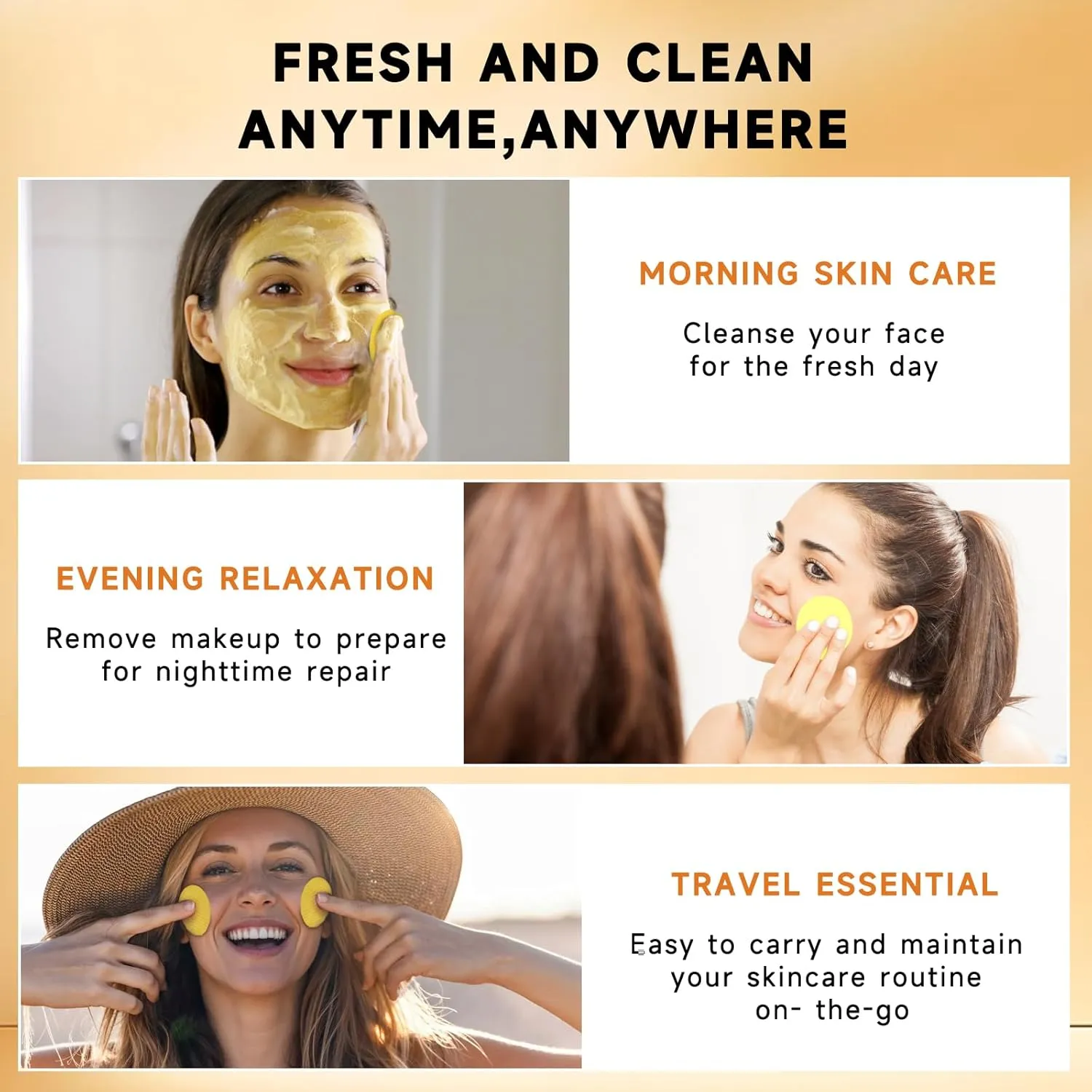 Turmeric Kojic Acid Cleansing Pads, Turmeric Face Scrub Pads Enriched with Kojic Acid and Turmeric, 60PCS