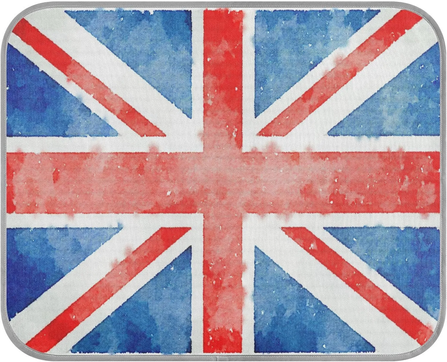 Washable Dog Cooling Mat Union Jack Flag Summer Cats Sleeping Mat Watercolor UK Dog Bed Mats 23.6 * 38.6inch Pet Ice Silk Sleep Kennel Pad Animal Sleep Bed for Home Outdoor Travel